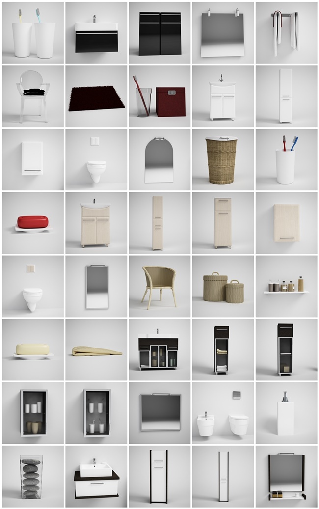 CGAxis第2卷浴室3D模型 CGAxis Models volume 2 Bathrooms