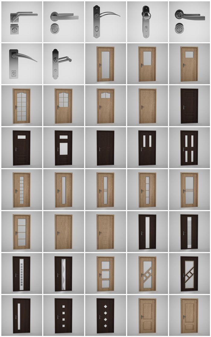 CGAxis第3卷门3D模型 CGAxis Models Volume 3 Doors