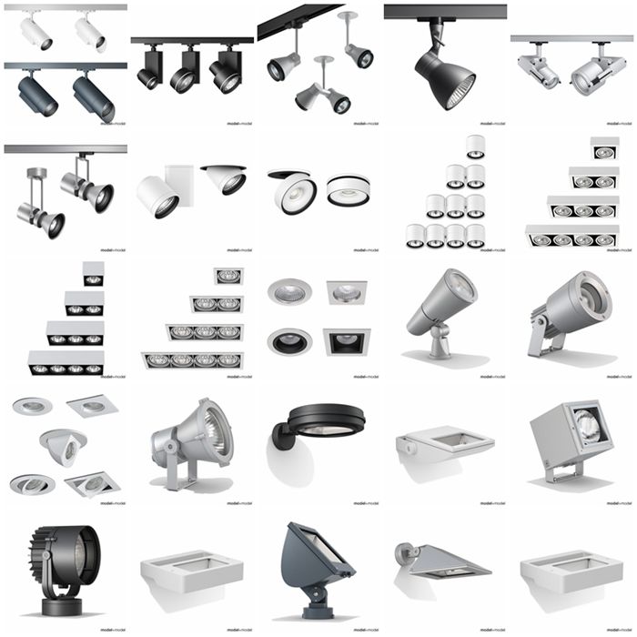 高精度建筑灯具3d模型 Model+Model Vol 04 Architectural lights