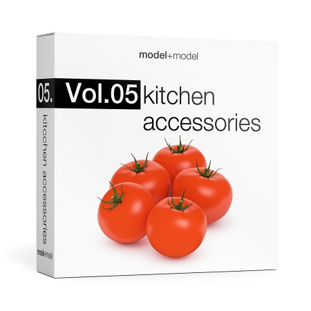 高精度餐具食品3d模型 Model+Model Vol 05 Kitchen Accessories
