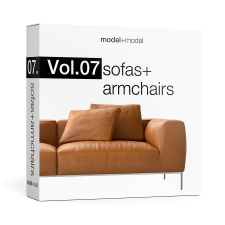 高精度沙发3D模型 Model+Model Vol 07 Sofas armchairs