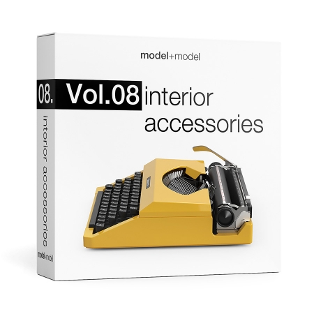 高精度室内装饰摆件3D模型 Model+Model Vol 08 Interior accessories