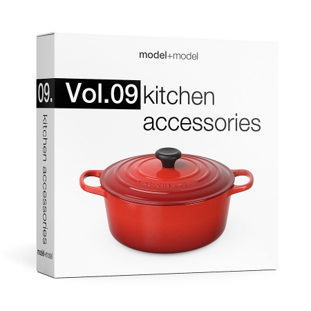 高精度厨房配件3d模型 Model+Model Vol 09 Kitchen accessories