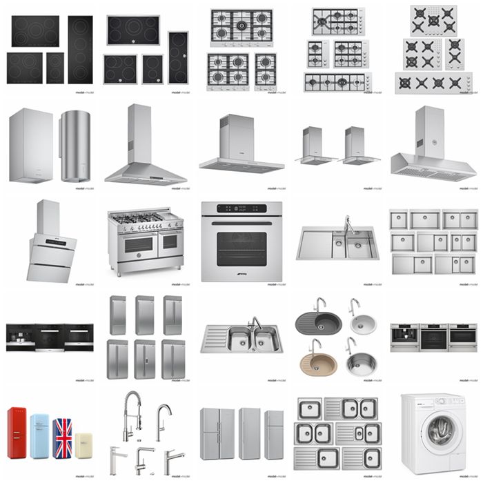 高精度厨房电器3d模型 Model+Model Vol 10 Kitchen appliances