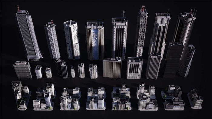 东京城市建筑3D模型 Kitbash3D - Neo Tokyo (MAOBJFBX)