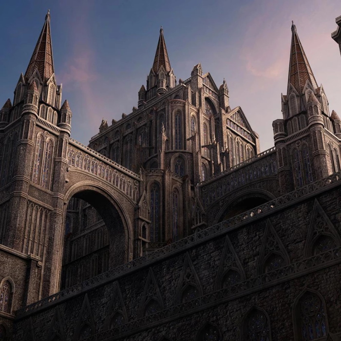 哥特建筑3D模型 Kitbash3D - Gothic (MAOBJFBX)