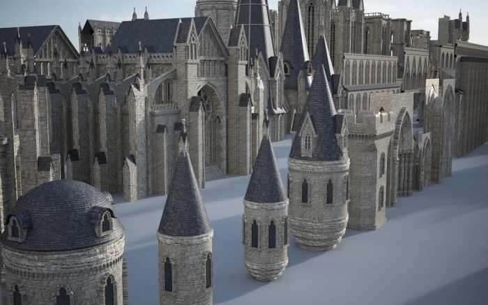 哥特建筑3D模型 Kitbash3D - Gothic (MAOBJFBX)
