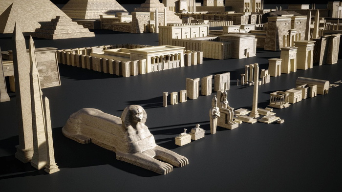 埃及金字塔3D模型 Kitbash3D - Egypt (MAXMAOBJFBX)