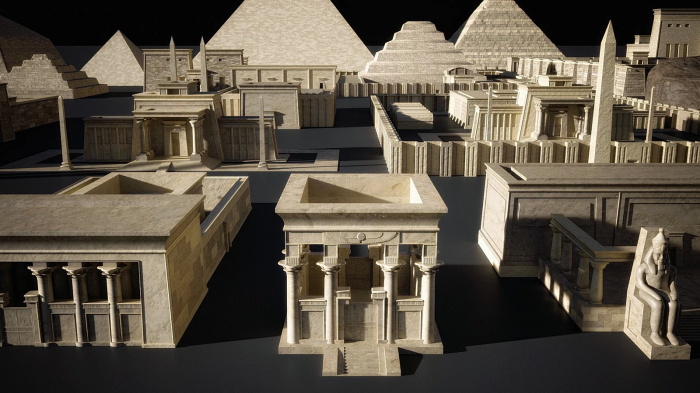 埃及金字塔3D模型 Kitbash3D - Egypt (MAXMAOBJFBX)