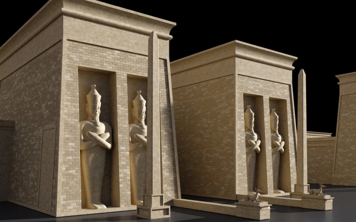 埃及金字塔3D模型 Kitbash3D - Egypt (MAXMAOBJFBX)