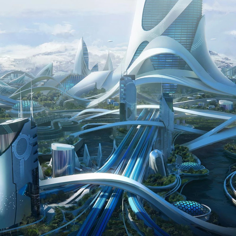 未来科幻城市3D模型 Kitbash3D - Utopia (格式：MAMAXBLENDEUNITYUEC4D)