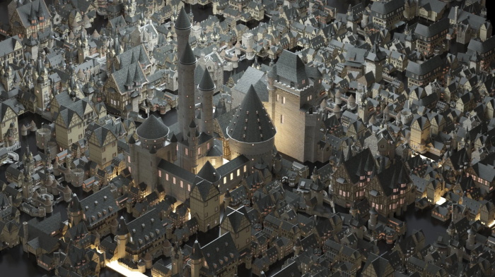 童话小镇3D模型 Kitbash3D - Fairy Tale (MAXMAOBJFBX)