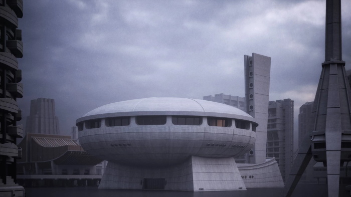 现代化城市纪念碑塔楼3D模型 Kitbash3d - Brutalist（MA/MAX/C4D/BLEND/OBJ/FBX式）