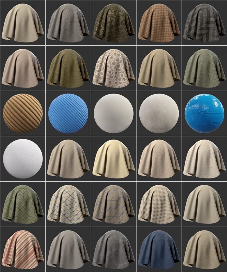 165个6K纺织布料PBR超清无缝贴图 Poliigon - 165 Fabric Textures 6K