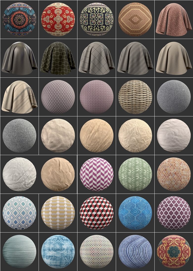 165个6K纺织布料PBR超清无缝贴图 Poliigon - 165 Fabric Textures 6K