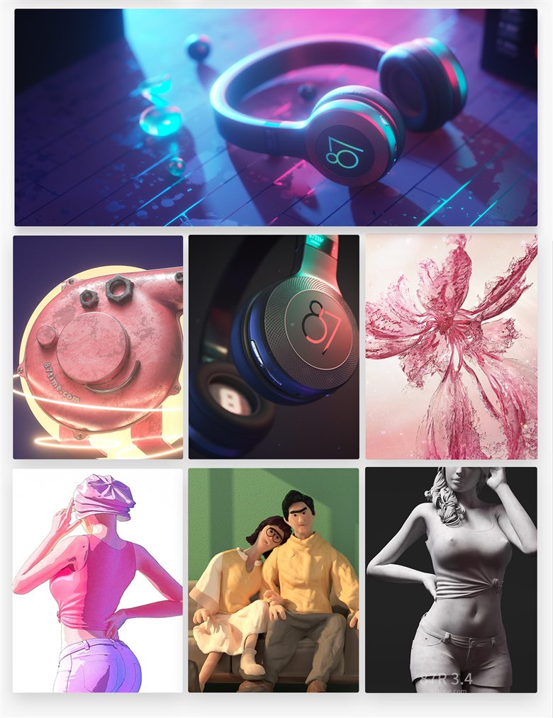 87time C4D 综合训练课16期视频教程