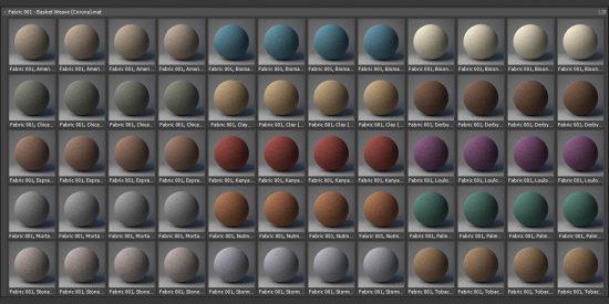 50组8K纺织布料无缝贴图 Arroway – Design Craft Vol.3 (Heavy Fabrics)
