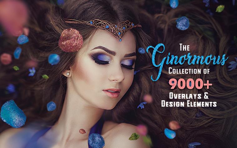 9000 多个叠加层和设计元素超级合辑包 The Ginormous Collection of 9000+ Overlays And Design Elements