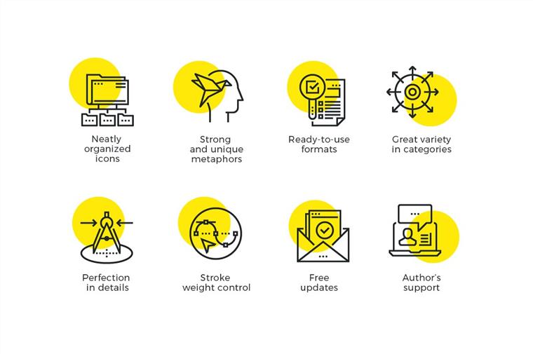 1200个线性图标合集包 Futuro Line Icons