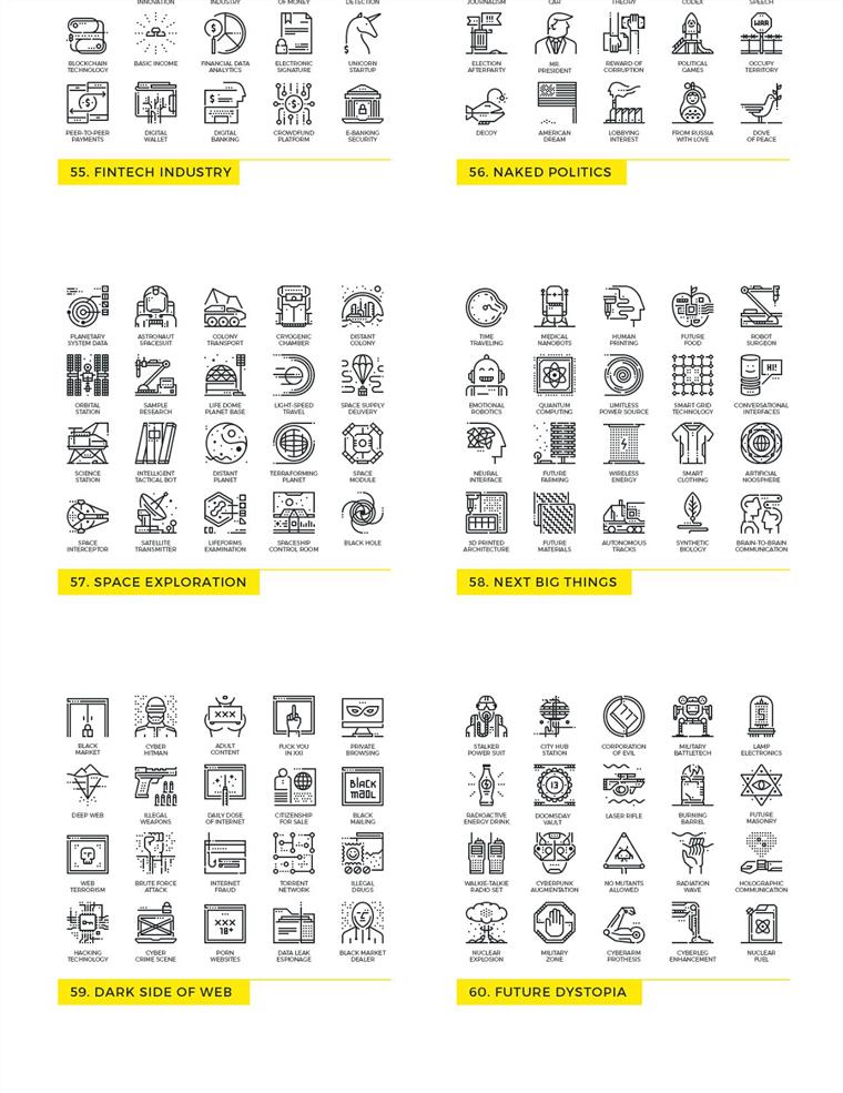 1200个线性图标合集包 Futuro Line Icons
