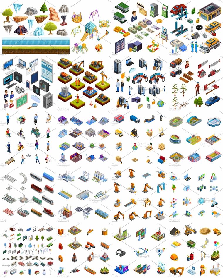 Lsometric图标合集包 Mega Isometric Set