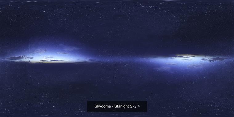 星尘、星光、北极光HDRI全景天空贴图 CGtrader – Night Skydome and Graphics Pack Texture