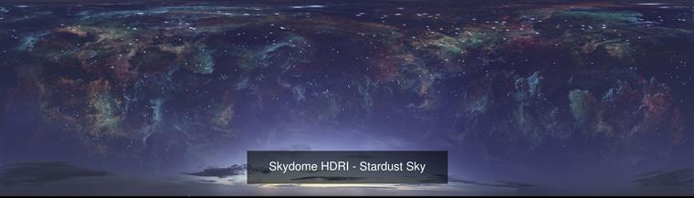 星尘、星光、北极光HDRI全景天空贴图 CGtrader – Night Skydome and Graphics Pack Texture