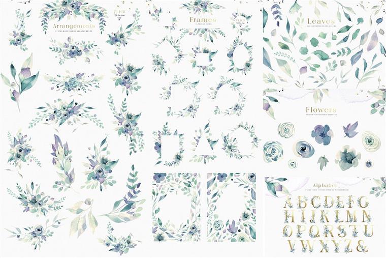 设计师梦寐以求水彩套装 Watercolor Bundle - Designer Deal