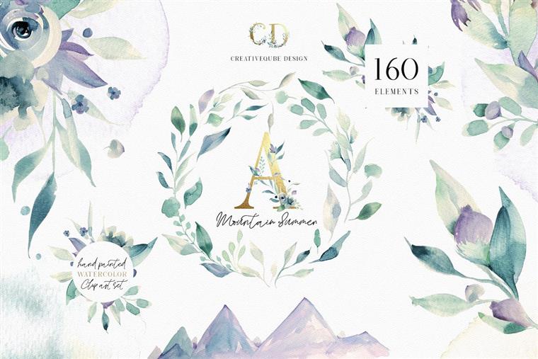 设计师梦寐以求水彩套装 Watercolor Bundle - Designer Deal