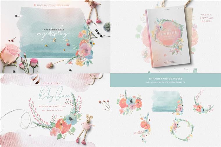 设计师梦寐以求水彩套装 Watercolor Bundle - Designer Deal