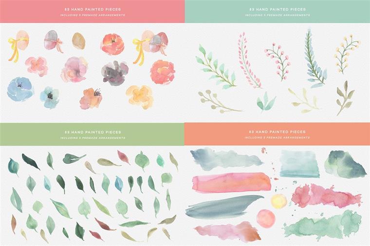 设计师梦寐以求水彩套装 Watercolor Bundle - Designer Deal