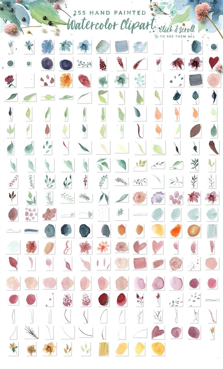 设计师梦寐以求水彩套装 Watercolor Bundle - Designer Deal