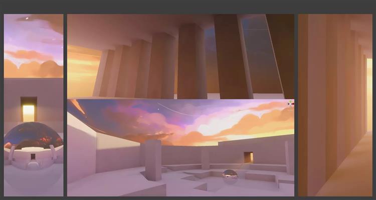 卡通和风格化HDRI全景天空 Cartoon & Stylized HDRI sky