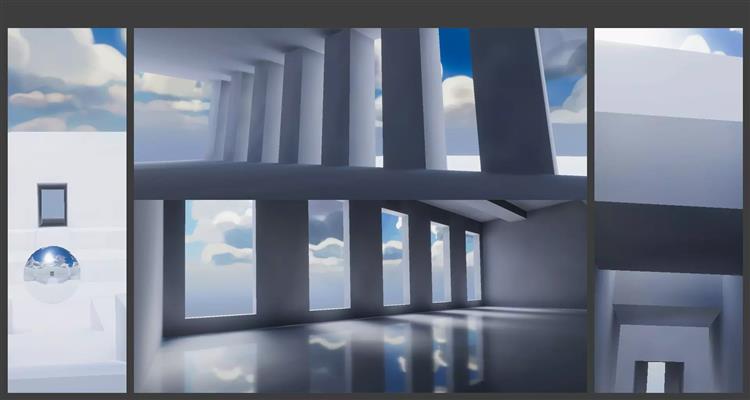 卡通和风格化HDRI全景天空 Cartoon & Stylized HDRI sky
