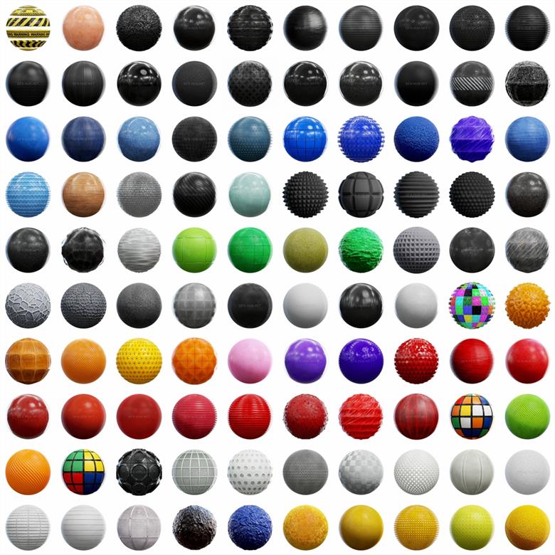 100种8k塑料防水布泡沫PBR贴图 CGAxis - Physical 6 Plastic PBR Textures 8k