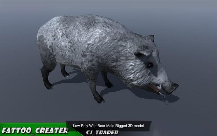 Cgtrader - Lowpoly Wild Animals Rigged 3D model Collection Pack